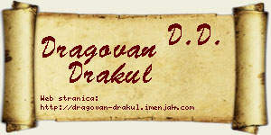 Dragovan Drakul vizit kartica